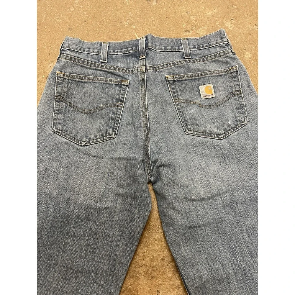 Carhartt‎ Jeans Mens 33x30 Blue Relaxed Fit Straight Leg Workwear 101483-988